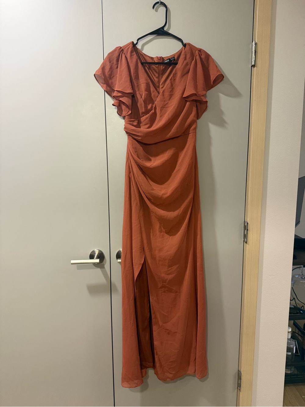 Terracotta Short Sleeve Maxi Dress Size S
